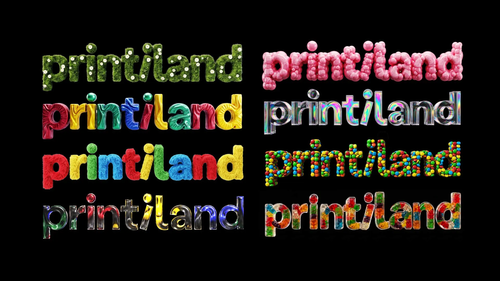 Printiland visual system — key visual 6/8