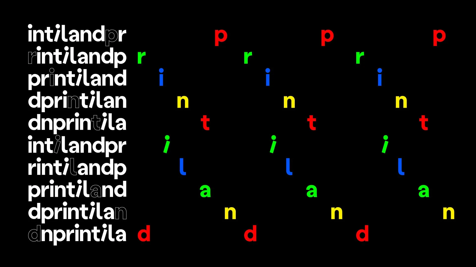 Printiland visual system — key visual 7/8