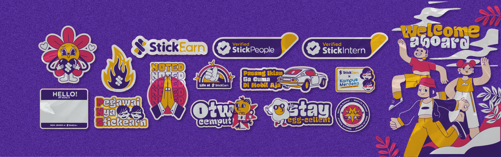 Kampus Merdeka Intern Sticker Pack Overview