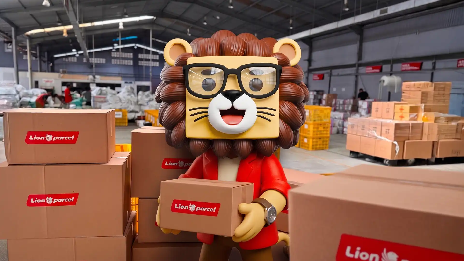I gave Lion Parcel a celebrity who never asks for a raise: LIOLIO, the mascot now running 90% of their stores